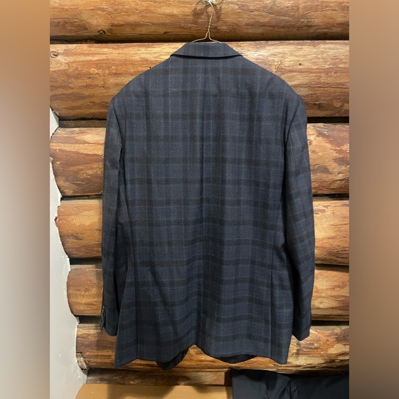 💙Very Nice Vintage 46L Plaid Austin Reed Wool Blazer - Picture 2 of 7
